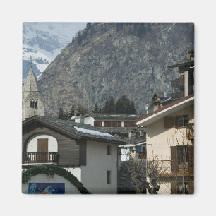 Europe, Italy, Valle d'Aosta, COURMAYEUR: Town Magnet
