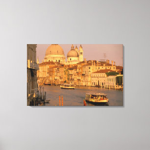 Europe, Italy, Veneto, Venice. Sunset view of Canvas Print