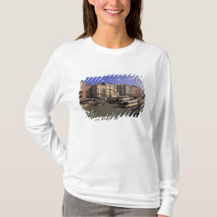 Europe, Italy, Venice, Boat traffic by Rialto T-Shirt