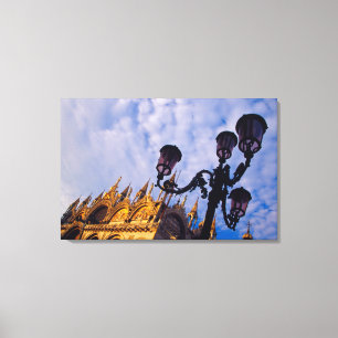 Europe, Italy, Venice. Byzantine Basilica and Canvas Print