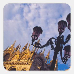 Europe, Italy, Venice. Byzantine Basilica and Square Sticker