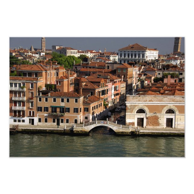 Europe, Italy, Venice. Canal views. UNESCO Photo Print (Front)