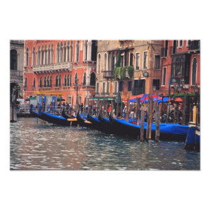 Europe, Italy, Venice, gondolas in canal Photo Print