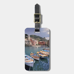 Europe, Italy, Vernazza. Brightly painted boats Luggage Tag