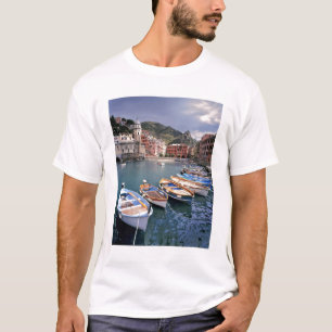 Europe, Italy, Vernazza. Brightly painted boats T-Shirt