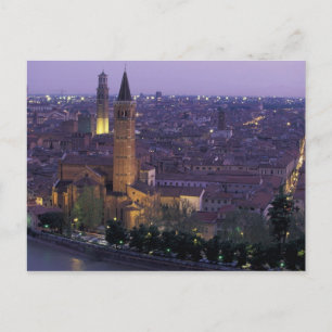 Europe, Italy, Verona, View from the Castel S. Postcard