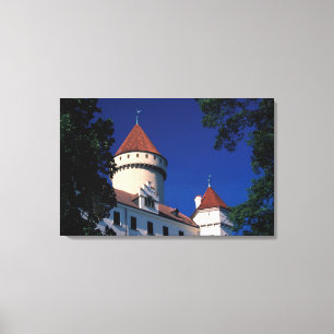 Europe, Konopiste Castle, Czech Republic, statue Canvas Print