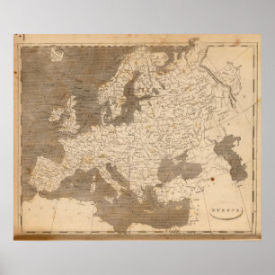 Europe Map by Arrowsmith Poster