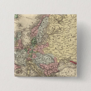 Europe Map by Mitchell 15 Cm Square Badge