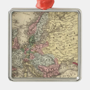 Europe Map by Mitchell Metal Tree Decoration