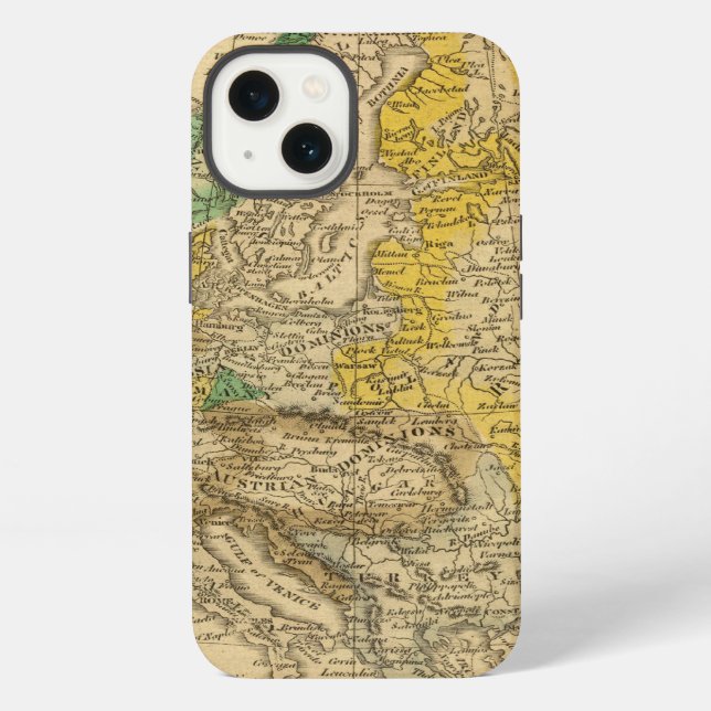 Europe  Map by Worcester iPhone Case (Back)