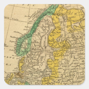 Europe  Map by Worcester Square Sticker