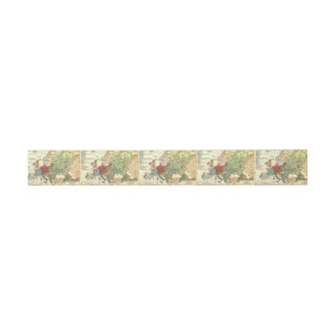 Europe Map Countries World Antique Invitation Belly Band