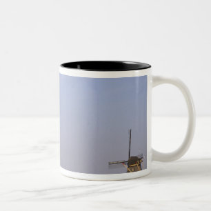 Europe, Netherlands, Zuid Holland, Kinderdijk. Two-Tone Coffee Mug