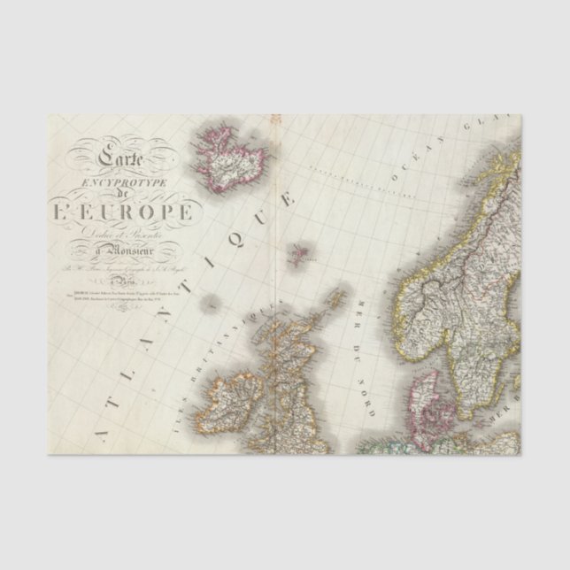 Europe Northwest Tissue Paper (Front)