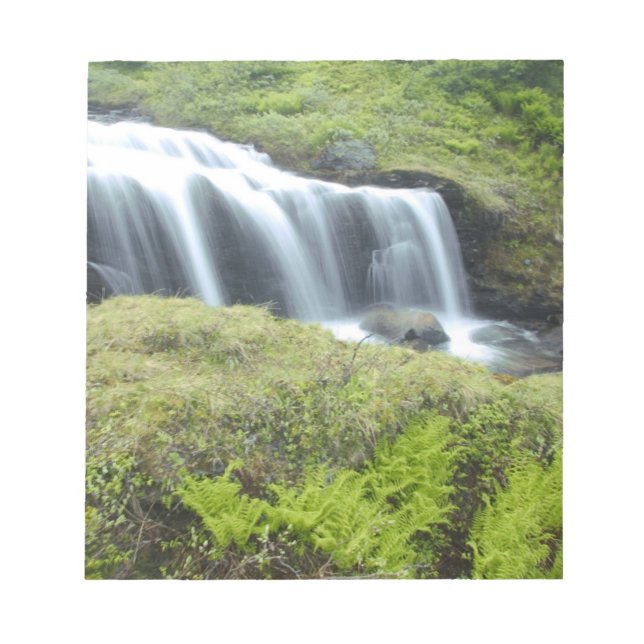 Europe, Norway. Waterfall. Notepad (Front)