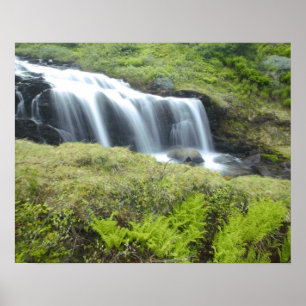 Europe, Norway. Waterfall. Poster