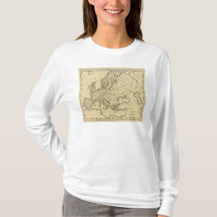 Europe outline map T-Shirt