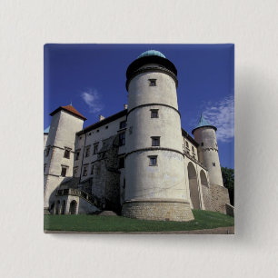 EUROPE, Poland, Carpathian Mts., Nowy Wisnicz 15 Cm Square Badge