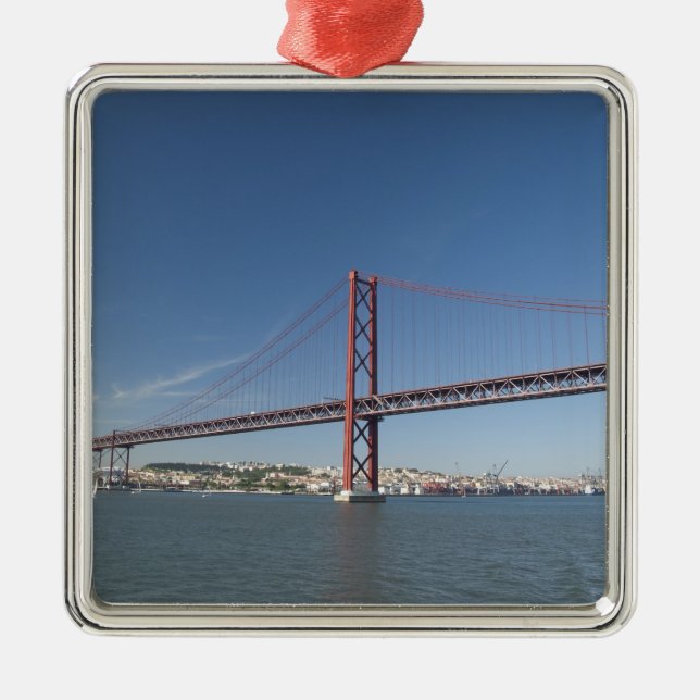 Europe, Portugal, Lisbon aka Lisboa). Ponte Metal Tree Decoration (Front)
