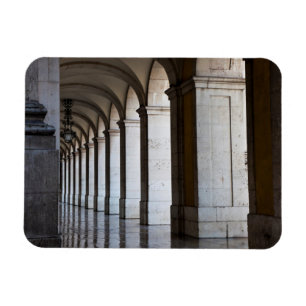 Europe, Portugal, Lisbon. Columns Of The Arcade Magnet