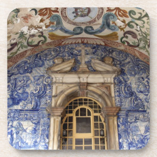 Europe, Portugal, Obidos. Colourful architectural Coaster