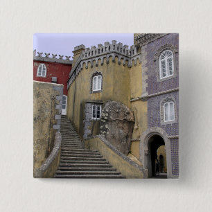 Europe, Portugal, Sintra. The Pena National 2 15 Cm Square Badge