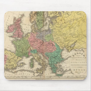 Europe Religion Atlas Map Mouse Pad