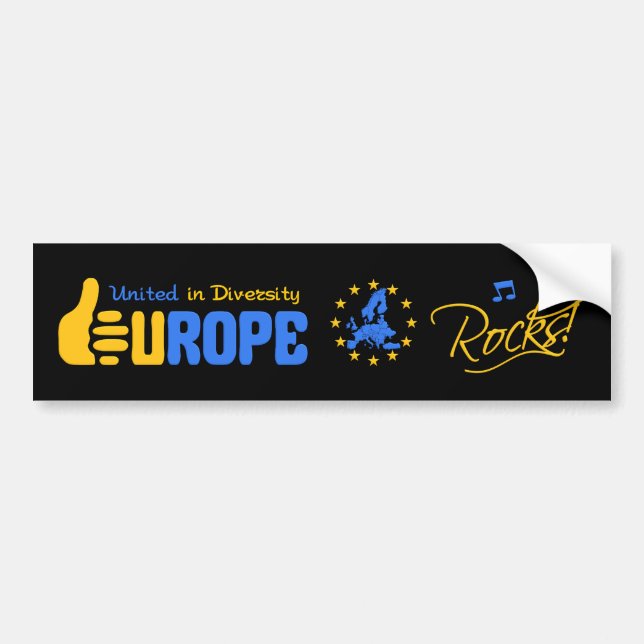 Europe Rocks! bumpersticker Bumper Sticker (Front)