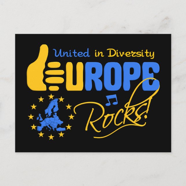 Europe Rocks! postcard (Front)