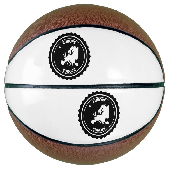 Europe rubber stamp basketball (Front)