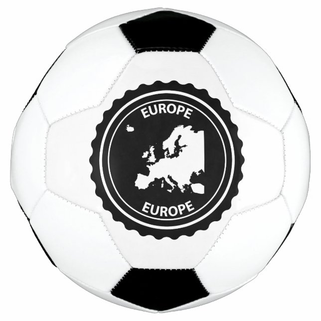 Europe rubber stamp soccer ball (Front)