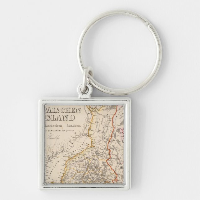Europe, Russia, Finland 2 Key Ring (Front)