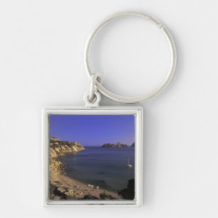 Europe, Spain, Balearics, Ibiza, Cala d'Hort Key Ring