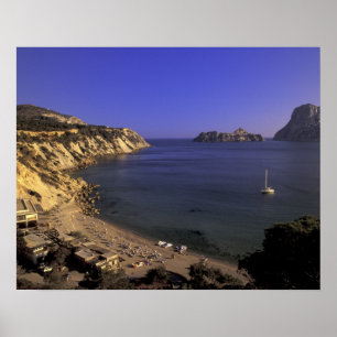 Europe, Spain, Balearics, Ibiza, Cala d'Hort Poster