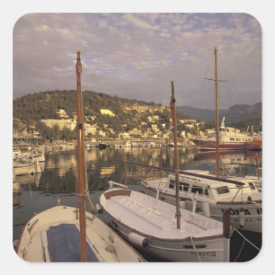 Europe, Spain, Balearics, Mallorca, Port de Square Sticker