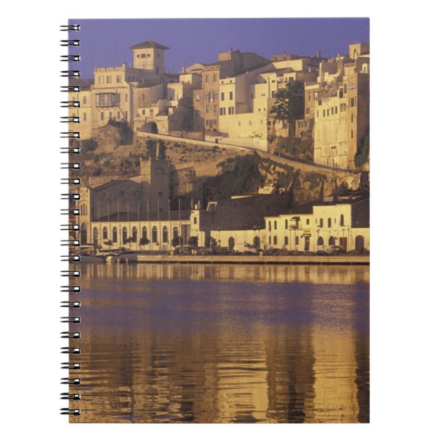 Europe, Spain, Balearics, Menorca, Mao. Dawn Notebook (Front)