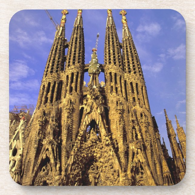 Europe, Spain, Barcelona, Sagrada Familia Coaster (Front)