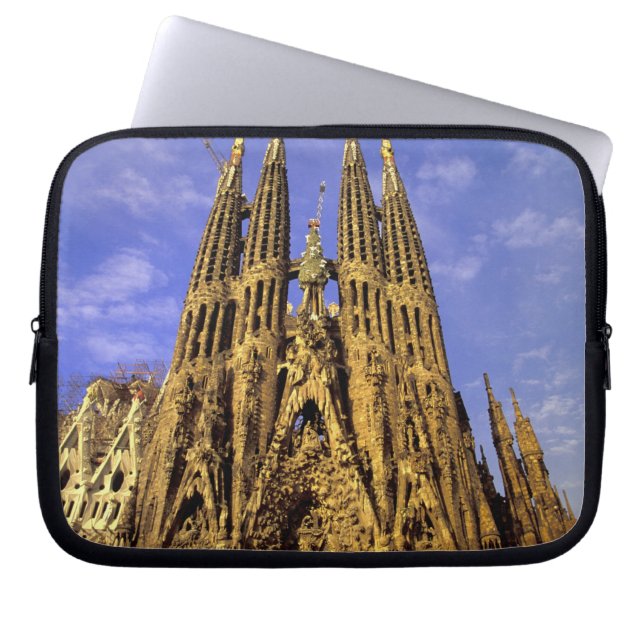 Europe, Spain, Barcelona, Sagrada Familia Laptop Sleeve (Front)
