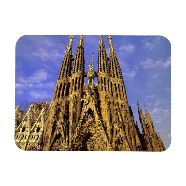 Europe, Spain, Barcelona, Sagrada Familia Magnet (Horizontal)
