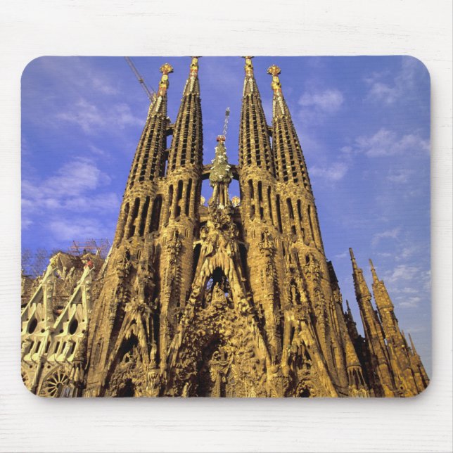 Europe, Spain, Barcelona, Sagrada Familia Mouse Pad (Front)