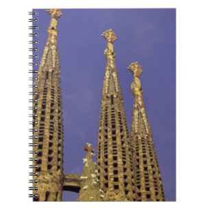 Europe, Spain, Barcelona Sagrada Familia Spiral Notebook