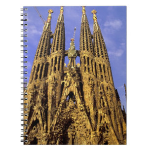 Europe, Spain, Barcelona, Sagrada Familia Spiral Notebook