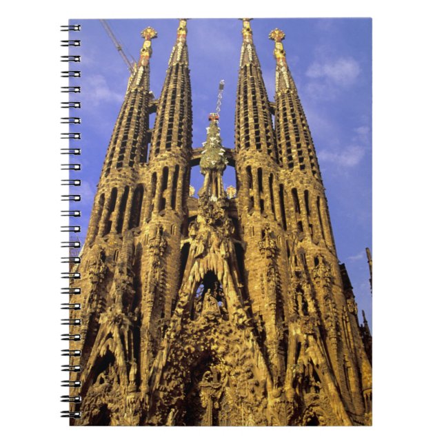 Europe, Spain, Barcelona, Sagrada Familia Spiral Notebook (Front)