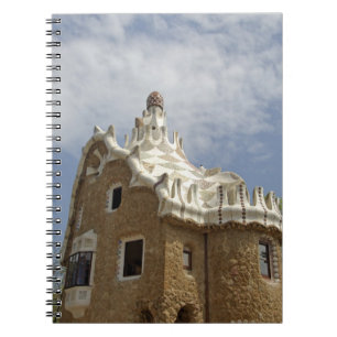 Europe, Spain, Catalunya, Barcelona. Park Guell, Spiral Notebook