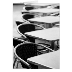 Europe, Spain, Mallorca. Cafe tables, Palma