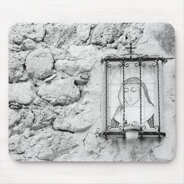 Europe, Spain, Mallorca. The Holy Wall, Mouse Pad (Front)