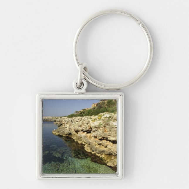 Europe, Spain, Minorca (aka Menorca), Binibeca. 2 Key Ring (Front)