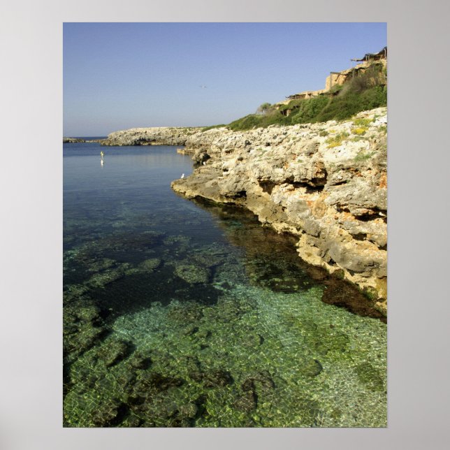 Europe, Spain, Minorca (aka Menorca), Binibeca. Poster (Front)