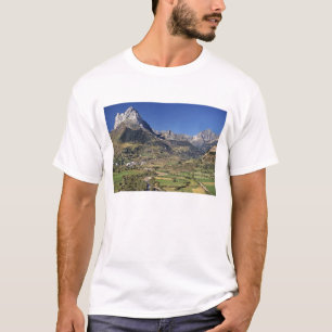 Europe, Spain, Sallent de Gallego. A small T-Shirt